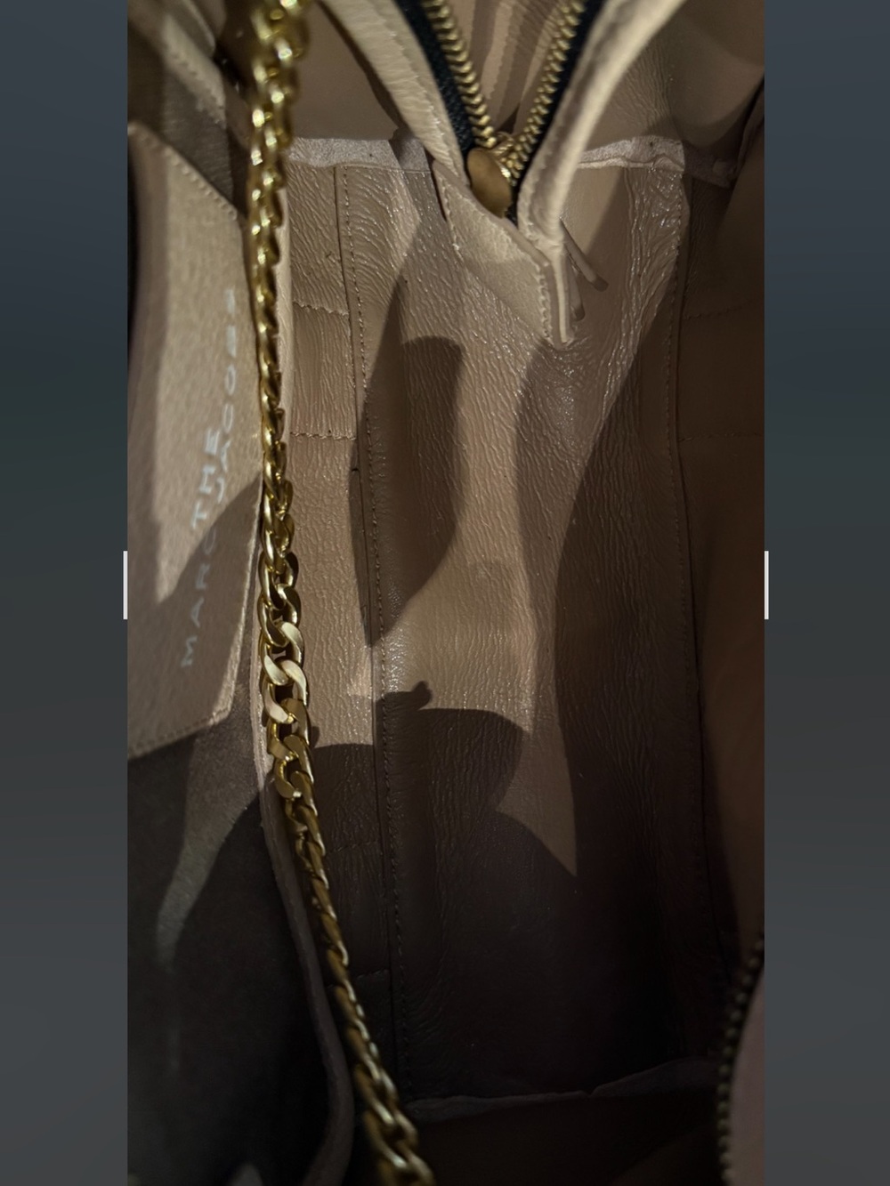 Marc Jacobs Blush Pink Leather Tote Bag with Strap - Picture 4 of 4